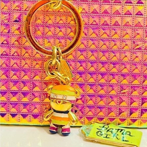 Coach Rainbow Bear Keychain/ Bag Charm - Picture 4 of 13